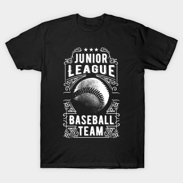 Vintage Junior League Baseball Team T-Shirt by CoffeeandTeas